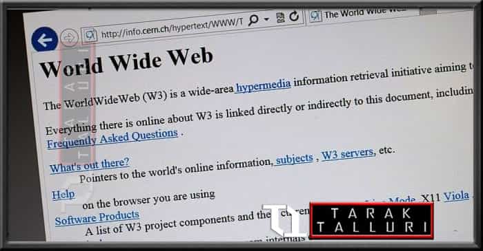 the first website was introduced to the world.