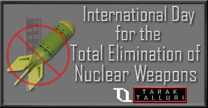 International Day for the Total Elimination of Nuclear Weapons