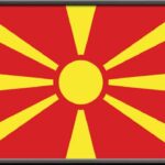 North Macedonia flag