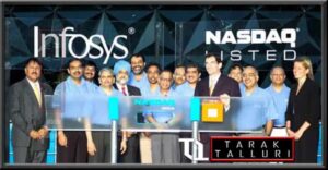 Infosys became the first Indian company to list on NASDAQ Infosys became the first Indian company to be added to the NASDAQ-100 index