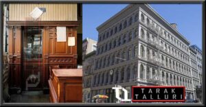 world's first commercial safety elevator, was installed in the five-story E.V. Haughwout Building