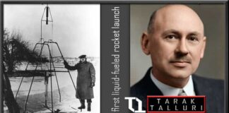 world’s first liquid-fueled rocket was launched by Robert H. Goddard